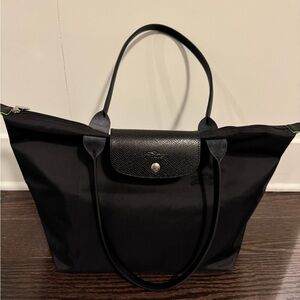 Longchamp Le Pliage Tote - Black - Large